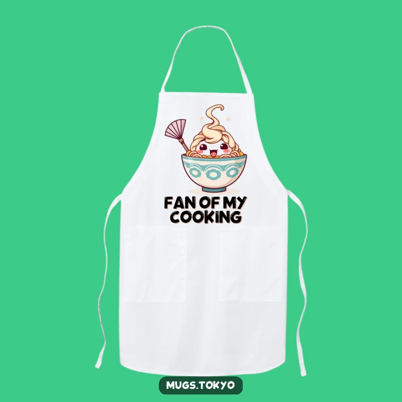 Funny Ramen Apron: Happy Bowl Cooling - Hilarious Kitchen Gift