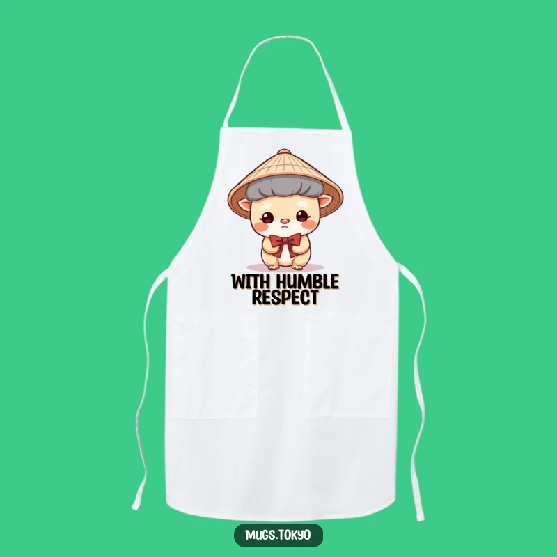 Funny Japanese Hat Apron: Cook with Gentle Charm and Politeness