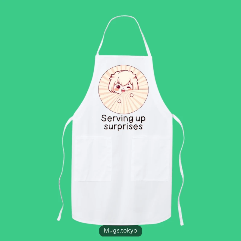 Funny Bento Box Fan Apron: Kitchen Peek for a Fun Funny Gift