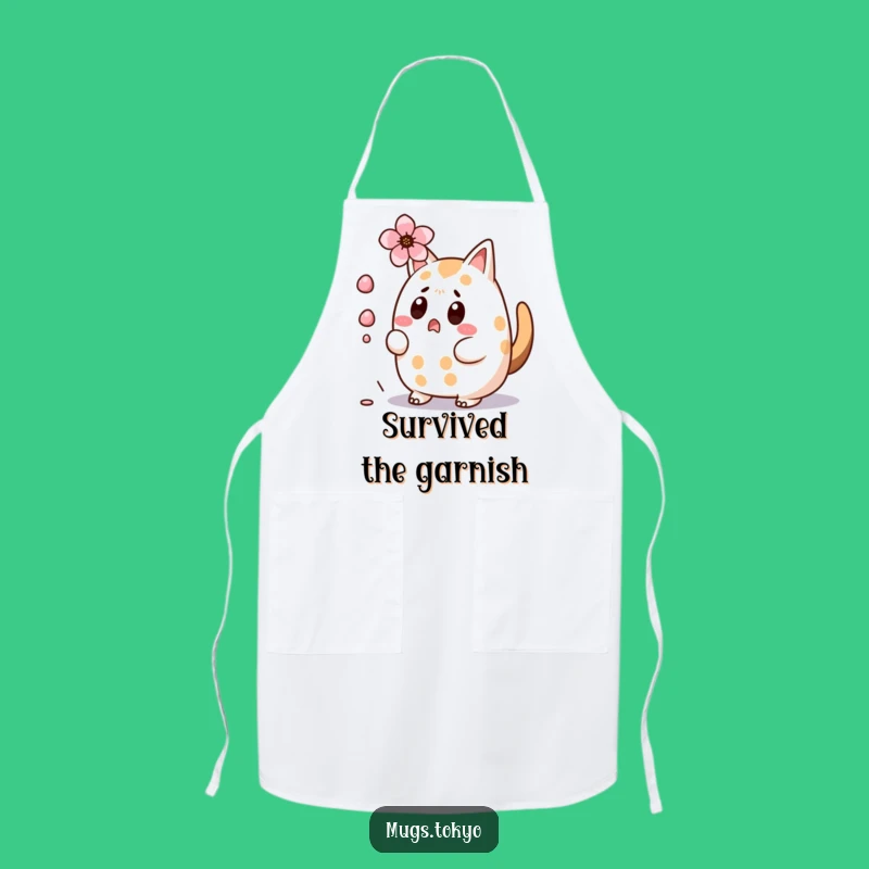 Funny Taiyaki Apron: Kitchen Cherry Blossom Dodge, Chef's Hilarious Helper