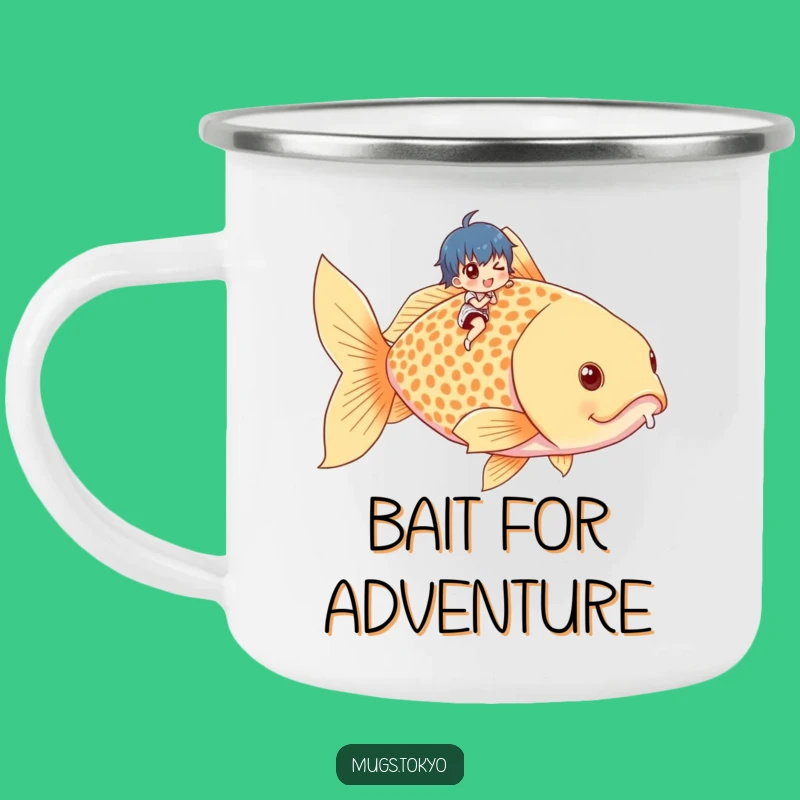 Funny Tiny Rider Goldfish Camping Mug - Adventure Fuel Gift!
