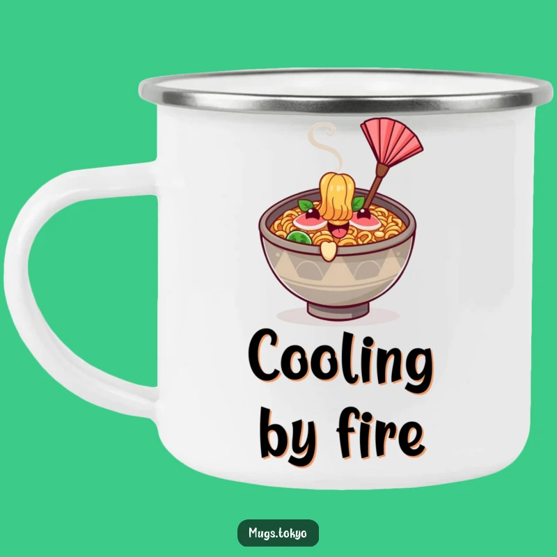 Funny Ramen Camping Mug - Rugged & Happy Outdoor Gift