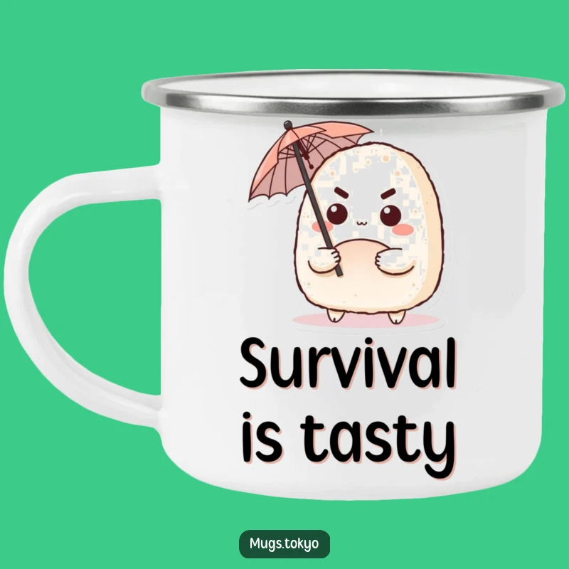 Funny Onigiri Umbrella Camping Mug: Prepared Adventures, Perfect Gift for Campers