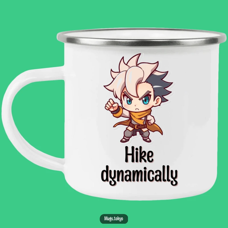 Funny Determined Camping Mug: Stylish Adventure, Dynamic Sip, Outdoor Gift