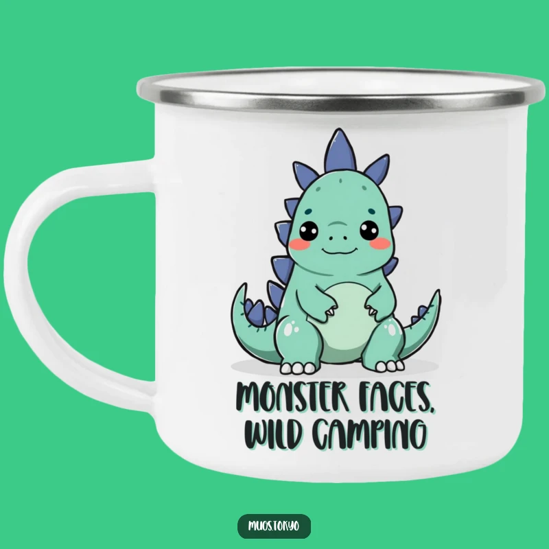 Funny Godzilla Surprise Camping Mug - Adventure Fuel, Perfect Funny Gift