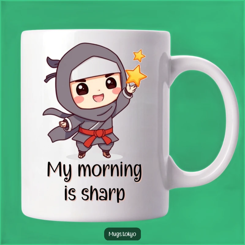 Funny Ninja Tossing Star Mug, A Hilarious Grinning Ninja Gift Idea