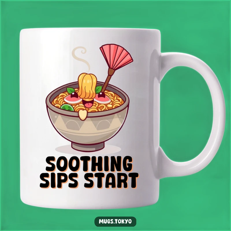 Funny Ramen Bowl Fan Mug - Happy & Humorous Foodie Gift Idea