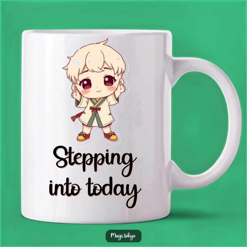 Funny Traditional Footwear Pose Mug - Quirky Character Coffee Cup Gift