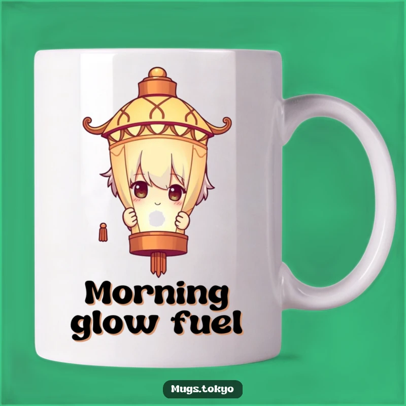 Funny Lantern Peeking Character Mug: Mysterious Fun, Perfect Gift for Curious Minds!