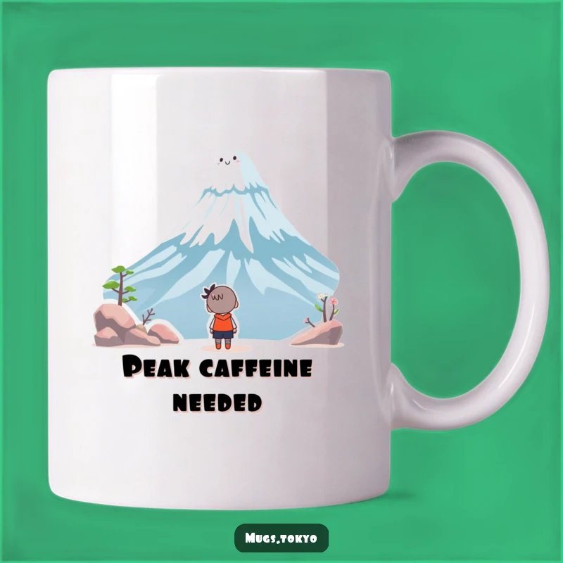 Funny Fuji Wonder Mug - Whimsical Character Art - Hilarious Travel Gift for Explorers