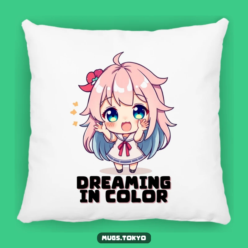 Funny Colorful Hair Pillow - Cozy & Expressive Home Accent