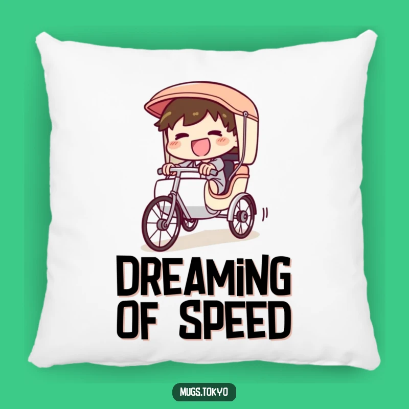 Funny Rickshaw Pillow: Cuddle Up with Adventure and Hilarious Speed