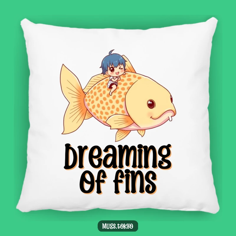 Funny Tiny Rider Goldfish Pillow - Comfy & Quirky Decor Gift!
