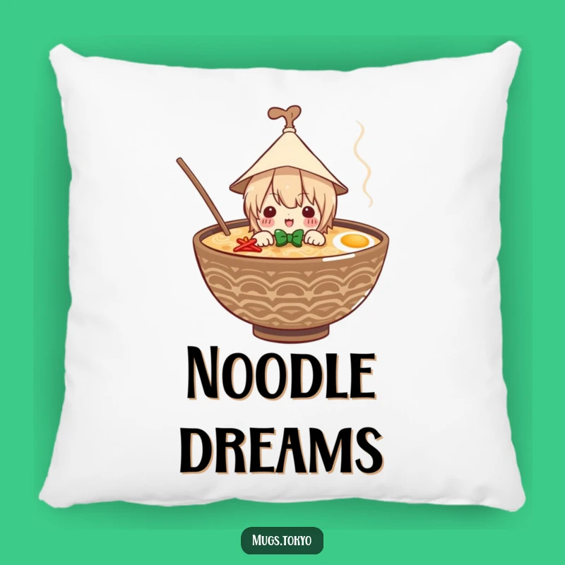 Funny Ramen Pillow: Cozy Comfort with a Noodle Character