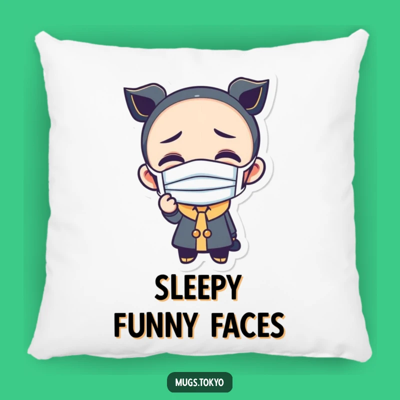Comfy Funny Masked Character Pillow: Cozy Comfort & Goofiness