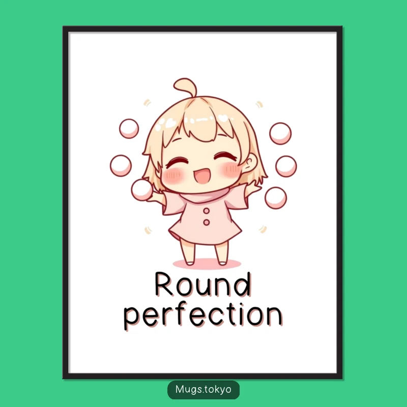 Funny Mochi Juggler Digital Art: Instant Joy for Walls, Awesome Funny Gift