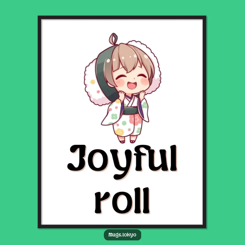 Funny Sushi Digital Art: Joyful Character for Instant Charm