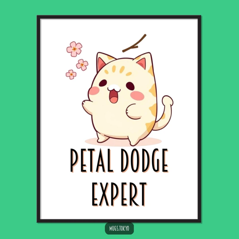 Funny Taiyaki Digital Art: Surprised Fish Cake Blossom Dodge - Instant Humorous Download