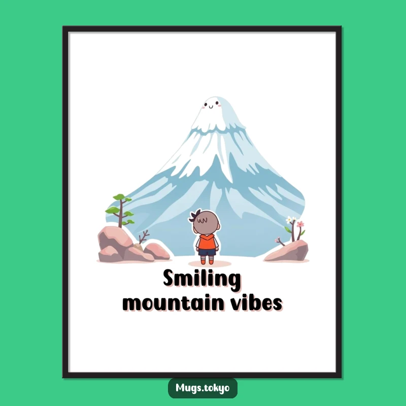 Funny Fuji Wonder Digital Art - Whimsical Character Art - Instant Download Gift