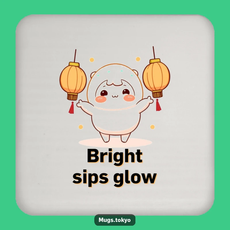 Funny Mochi Coaster - Cheerful & Bright Drink Protector Gift