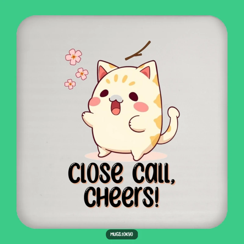 Funny Taiyaki Drink Coaster: Surprised Fish Cake Protects Surface - Hilarious Table Saver