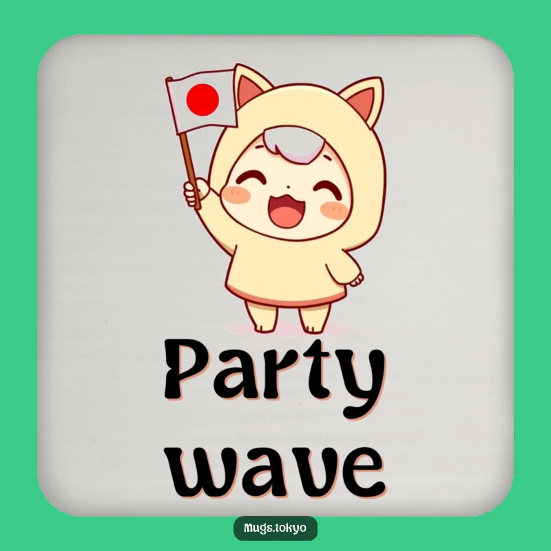 Funny Japanese Flag Coaster: Protect Surfaces with National Style