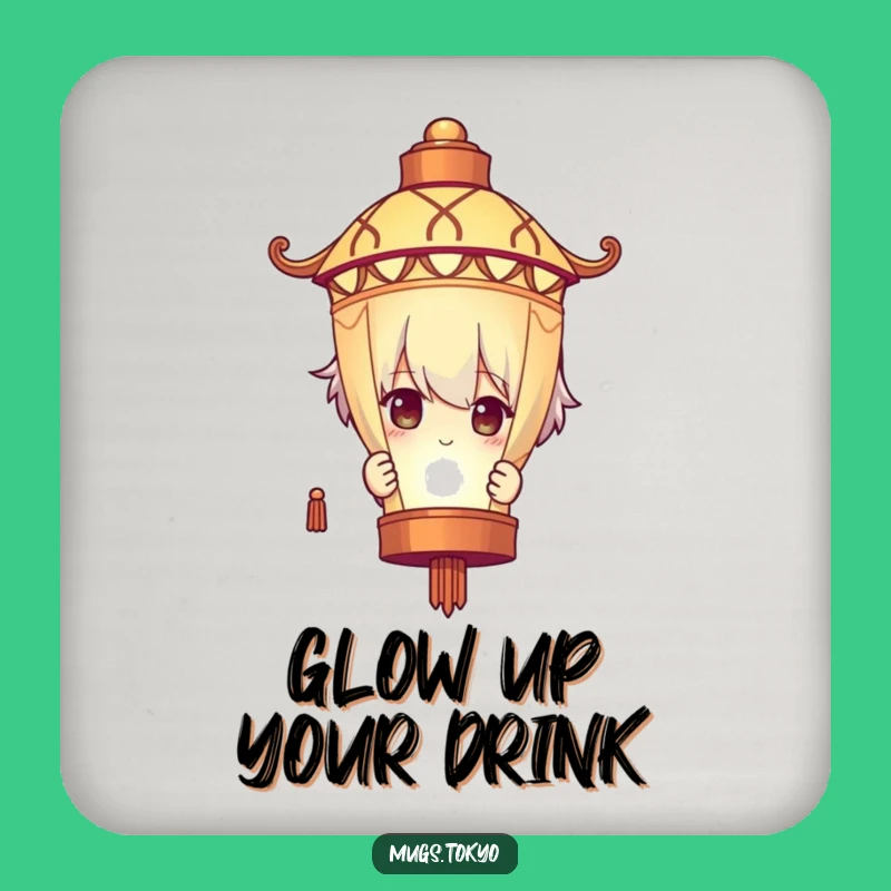 Funny Lantern Coaster: Protect Surfaces with Mysterious, Playful Charm!