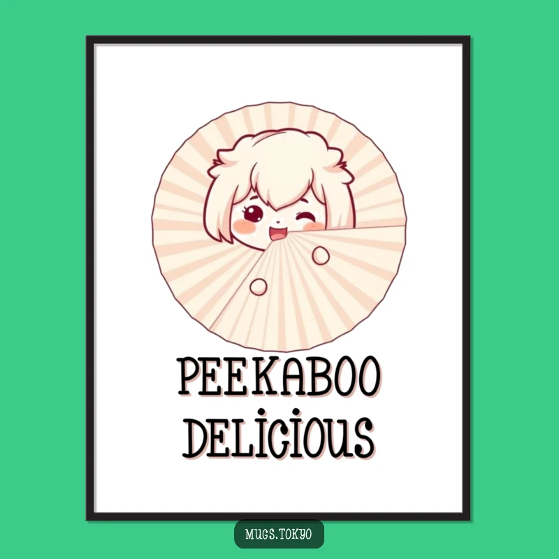 Funny Bento Box Fan Poster: Exciting Peek for Whimsical Wall Art