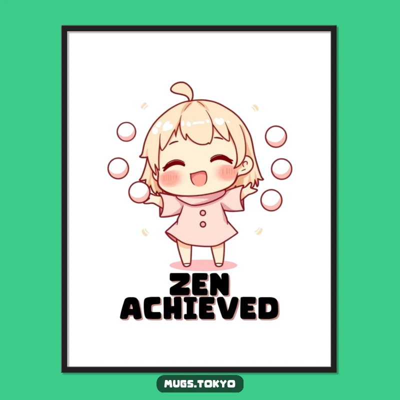 Funny Mochi Juggler Poster: Brighten Your Walls, Perfect Funny Gift Decor