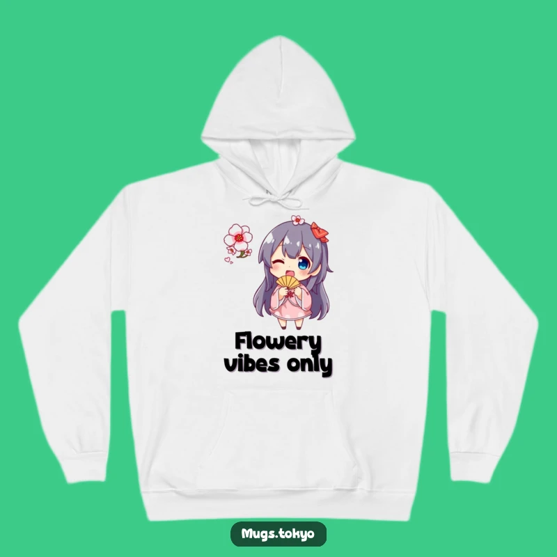 Funny Cherry Blossom Fan Hoodie: Cozy Character Comfort, Perfect Gift