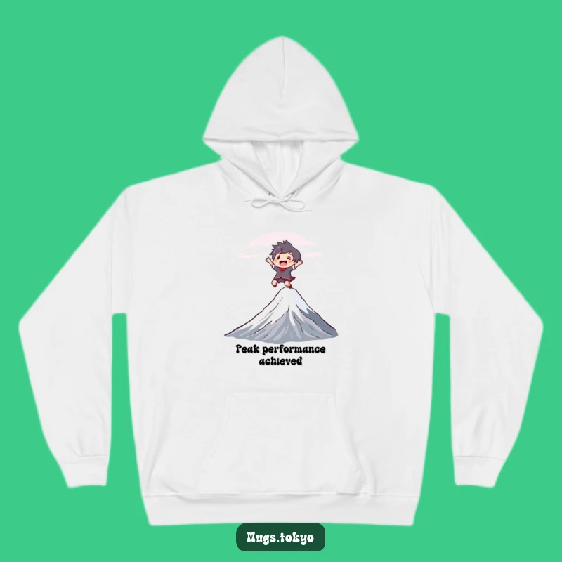 Funny Fuji Leap Hoodie: Joyful Character, Cozy Adventure Funny Gift