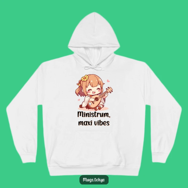 Funny Shamisen Player Hoodie: Cozy Up with Mini Music Vibes!