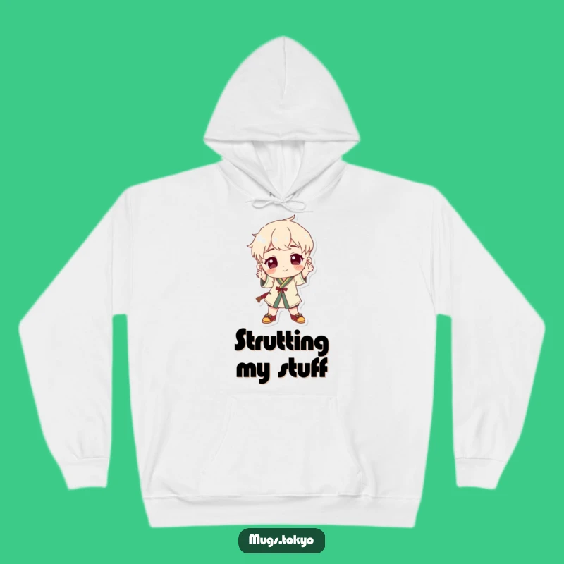 Cozy Funny Traditional Footwear Hoodie - Playful Pose Apparel