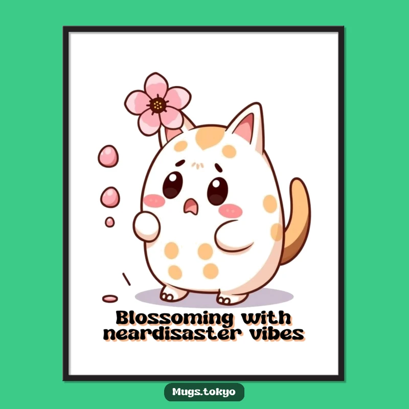 Free Printable Wall Art: Surprised Taiyaki Blossom Dodge Funny Downloadable Art