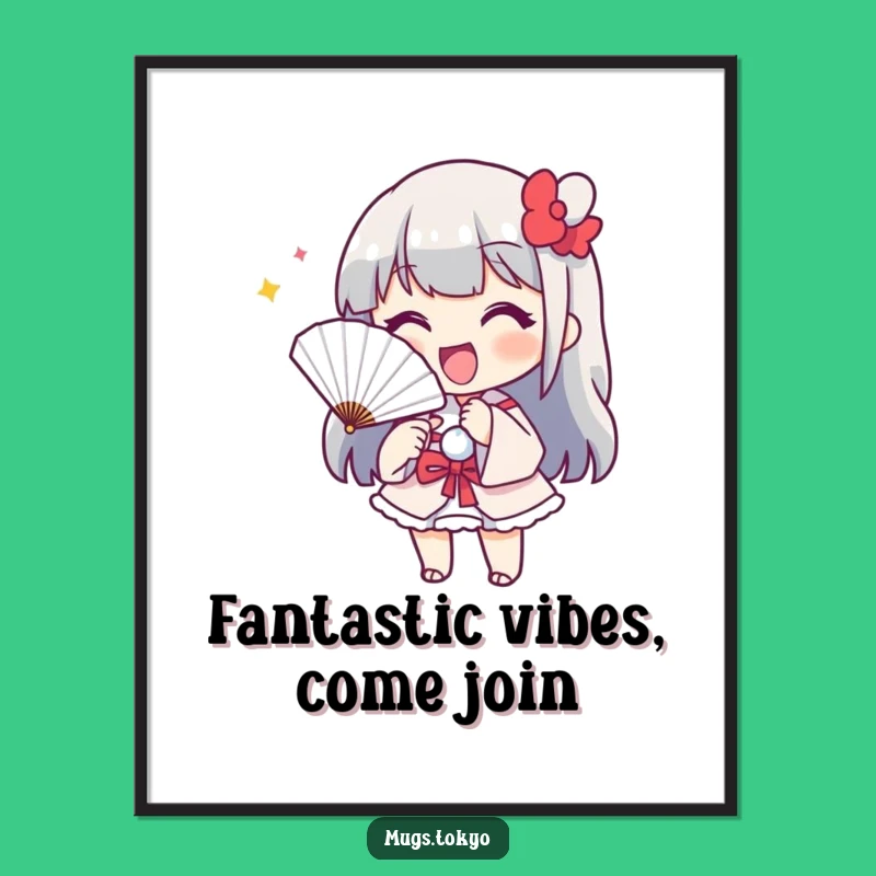 Funny Free Printable Wall Art: Cheerful Fan Character, Quirky Downloadable Decor