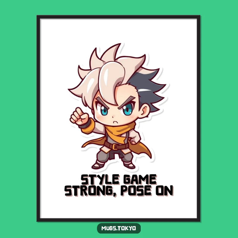 Funny Free Printable Wall Art: Dynamic Hair Character, Modern Downloadable Decor