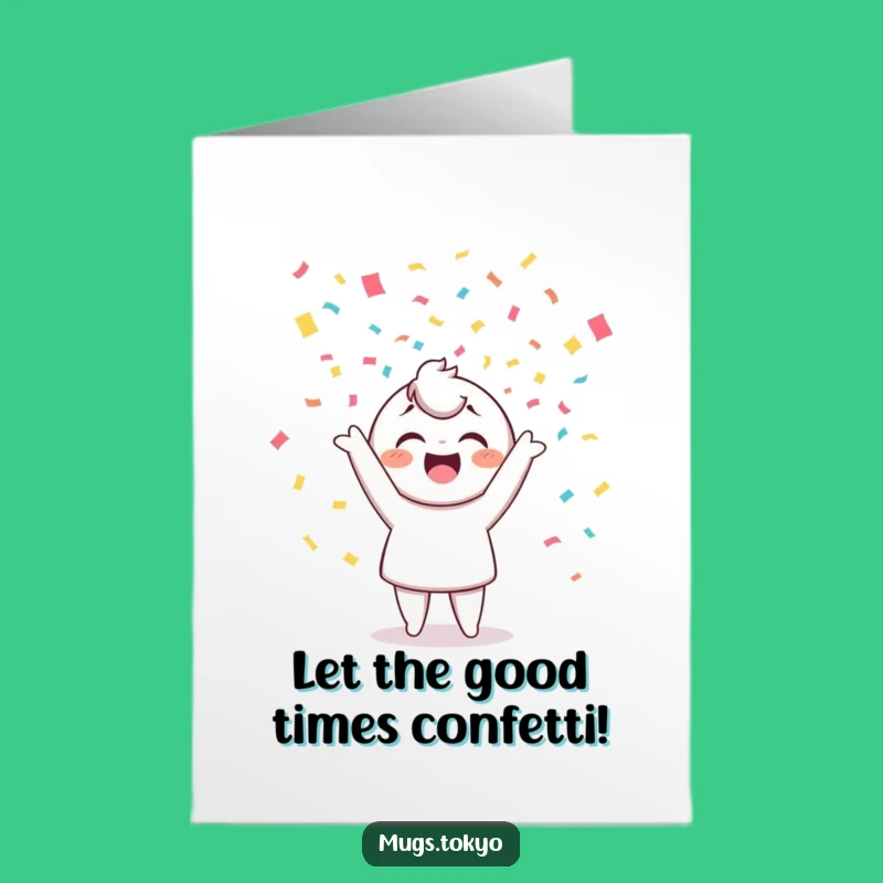 Free Printable Birthday Card: Confetti Tossing Fun, Joyful Downloadable Gift Card