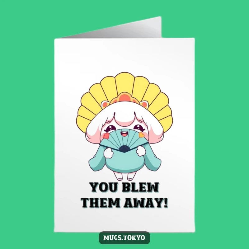 Free Printable Congrats Card: Big Fan Character Funny Downloadable