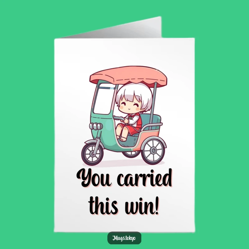 Free Printable Congrats Card: Overloaded Rickshaw, Hilarious Downloadable Achievement Gift