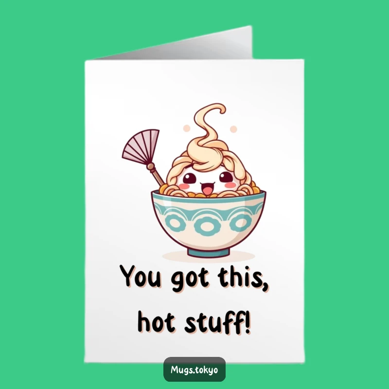 Free Printable Congrats Card: Ramen's Cool Success, Funny Downloadable