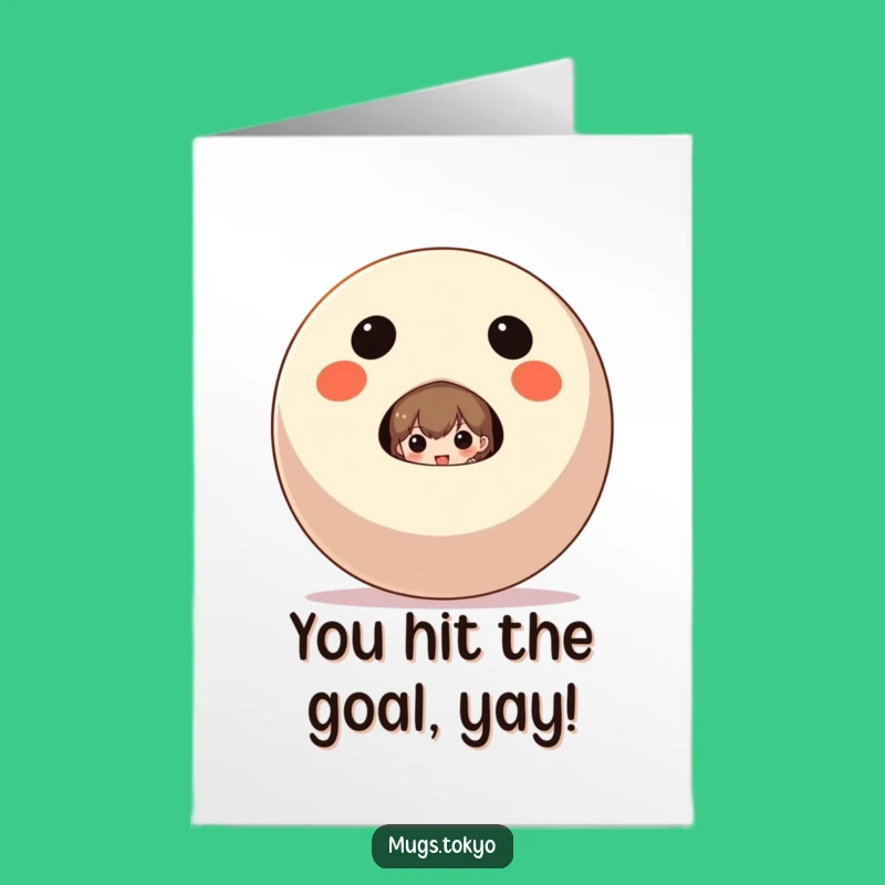 Free Printable Congrats Card: Daruma Doll Surprise for Your Big Achievement