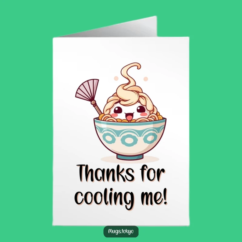 Free Printable Thank You Card: Ramen Fan Appreciation, Funny Downloadable