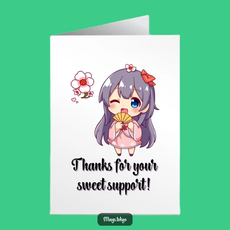 Thank You Fan Blossom Card: Express Gratitude with this Funny Free Printable