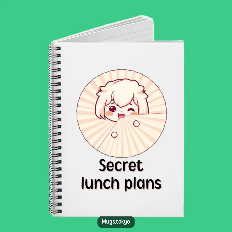 Funny Bento Box Fan Notebook: Jot Down Secrets with a Funny Gift