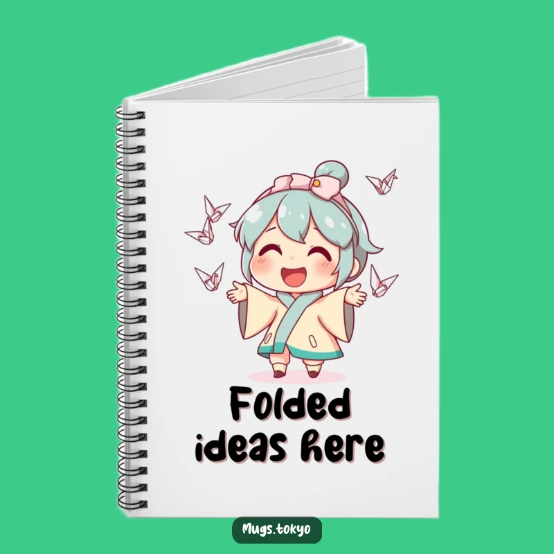 Funny Crane Juggling Notebook - Whimsical Character Journal - Creative Funny Gift