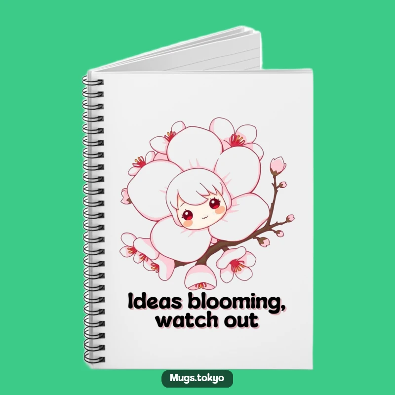 Funny Notebook: Cherry Blossom Peek, Hilarious Journal and Gift!