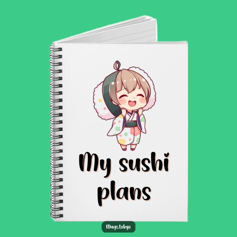 Funny Sushi Notebook: Jot Down Ideas with Japanese Flair