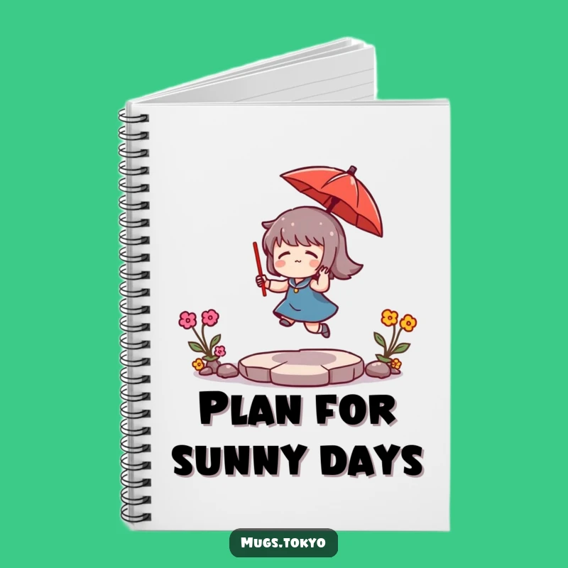 Funny Umbrella Journal: Bounce Your Ideas with This Charming Character Notebook!