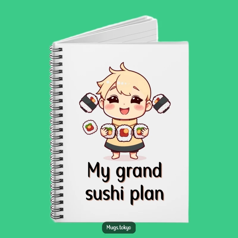 Funny Sushi Juggling Notebook: Jot Down Ideas with This Hilarious Stationery