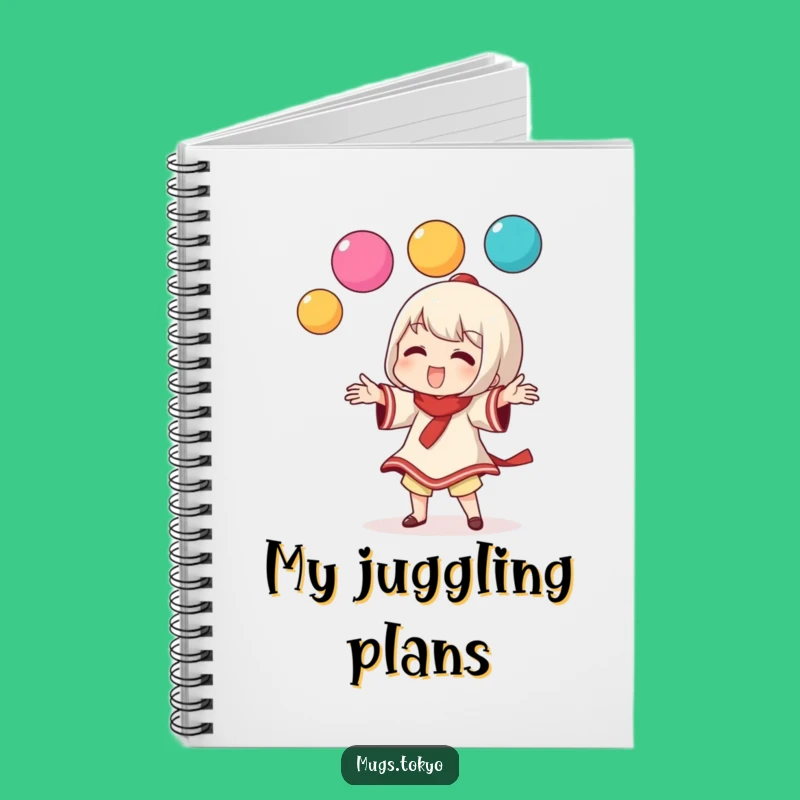 Funny Dango Juggler Notebook: Jot Down Playful Ideas